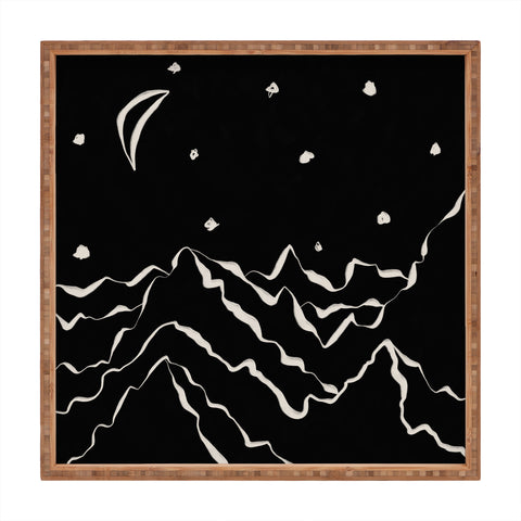 Alisa Galitsyna Mountains know the secret II Square Tray