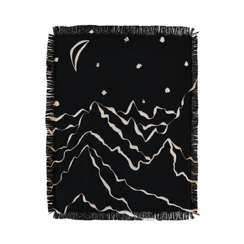 Alisa Galitsyna Mountains know the secret II Throw Blanket