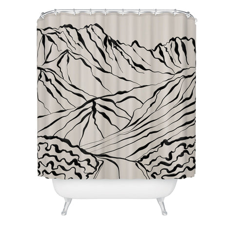 Alisa Galitsyna Mountains know the secret Shower Curtain
