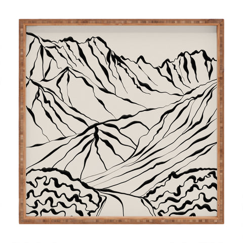 Alisa Galitsyna Mountains know the secret Square Tray