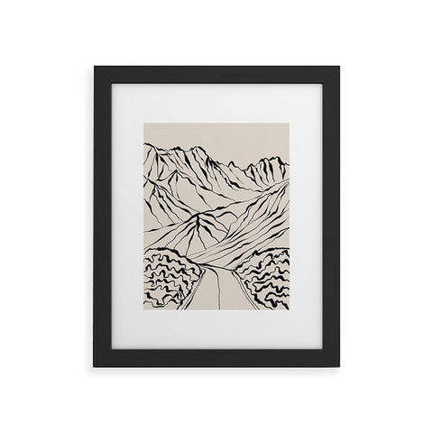 Alisa Galitsyna Mountains know the secret Framed Art Print