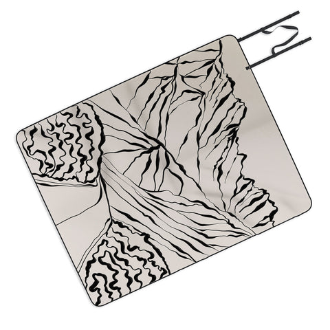 Alisa Galitsyna Mountains know the secret Picnic Blanket