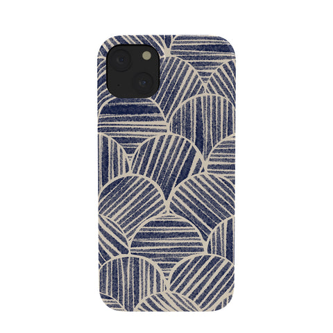 Alisa Galitsyna Navy Blue Striped Pattern 2 Phone Case