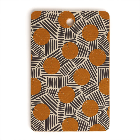 Alisa Galitsyna Neutral Abstract Pattern 2 Cutting Board Rectangle