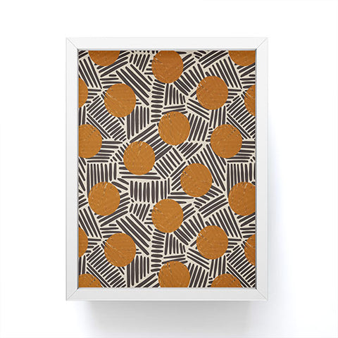 Alisa Galitsyna Neutral Abstract Pattern 2 Framed Mini Art Print