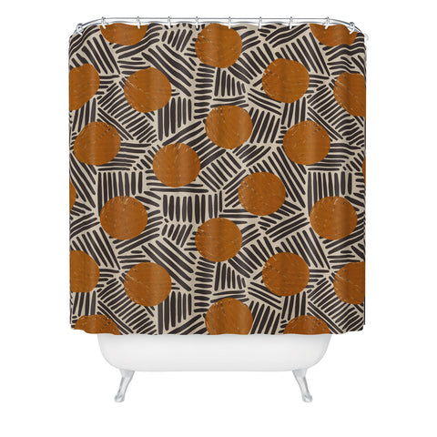 Alisa Galitsyna Neutral Abstract Pattern 2 Shower Curtain