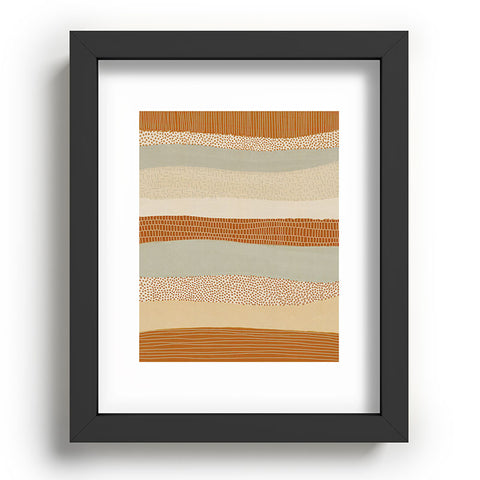 Alisa Galitsyna Neutral Abstract Pattern 5 Recessed Framing Rectangle
