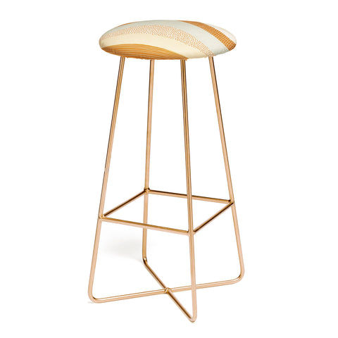 Alisa Galitsyna Neutral Abstract Pattern 5 Bar Stool