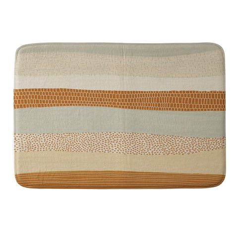 Alisa Galitsyna Neutral Abstract Pattern 5 Memory Foam Bath Mat