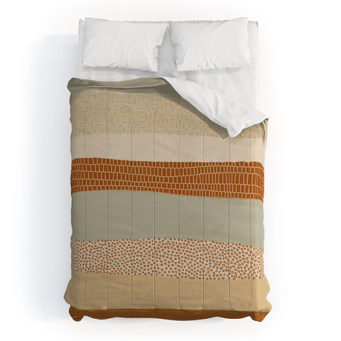 Alisa Galitsyna Neutral Abstract Pattern 5 Comforter