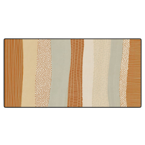 Alisa Galitsyna Neutral Abstract Pattern 5 Desk Mat