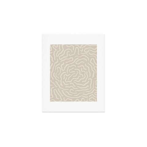 Alisa Galitsyna Neutral Organic Maze Art Print