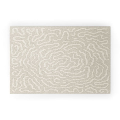 Alisa Galitsyna Neutral Organic Maze Welcome Mat