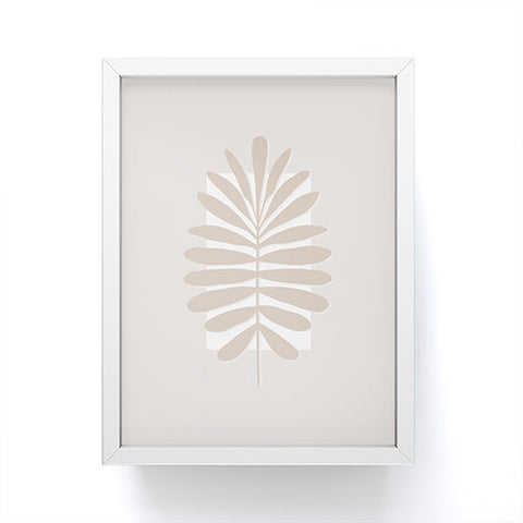 Alisa Galitsyna Neutral Tropical Leaves Framed Mini Art Print