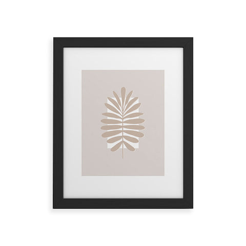 Alisa Galitsyna Neutral Tropical Leaves Framed Art Print