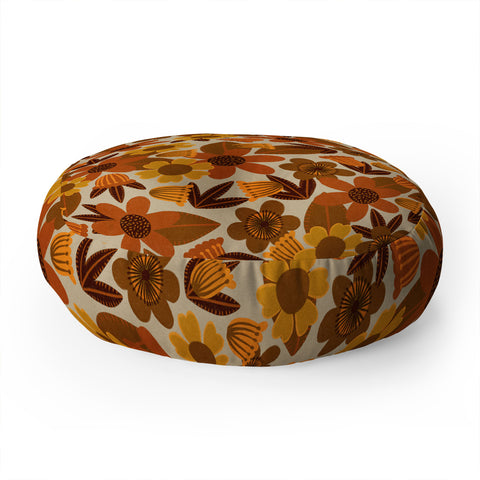 Alisa Galitsyna Nostalgic Bloom Floor Pillow Round