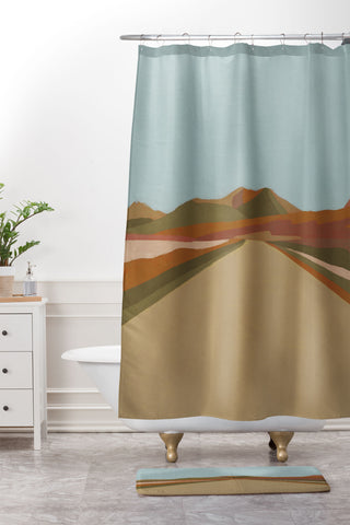Alisa Galitsyna On the Road 2 Shower Curtain And Mat