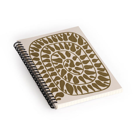 Alisa Galitsyna One HundredLeaved Plant 6 Spiral Notebook