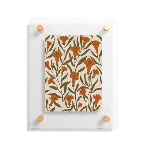 Alisa Galitsyna Orange Bellflowers Floating Acrylic Print