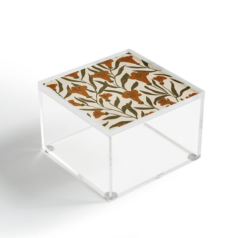 Alisa Galitsyna Orange Bellflowers Acrylic Box