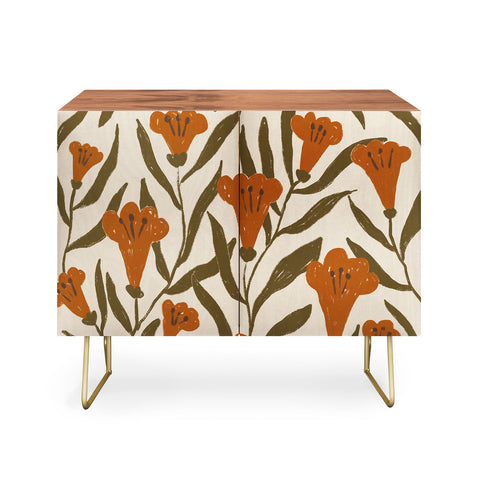 Alisa Galitsyna Orange Bellflowers Credenza