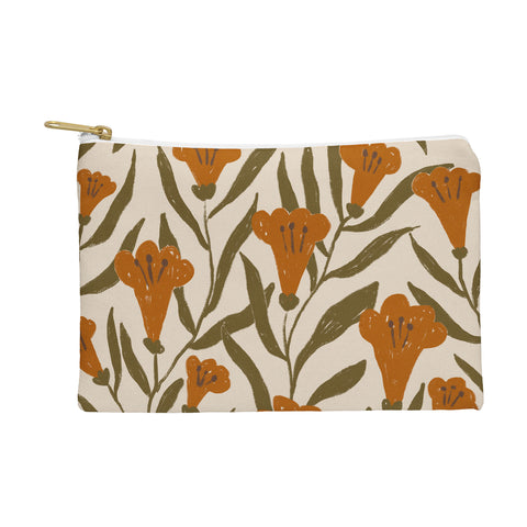 Alisa Galitsyna Orange Bellflowers Pouch