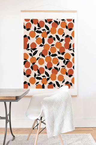 Alisa Galitsyna Orange Garden Art Print And Hanger