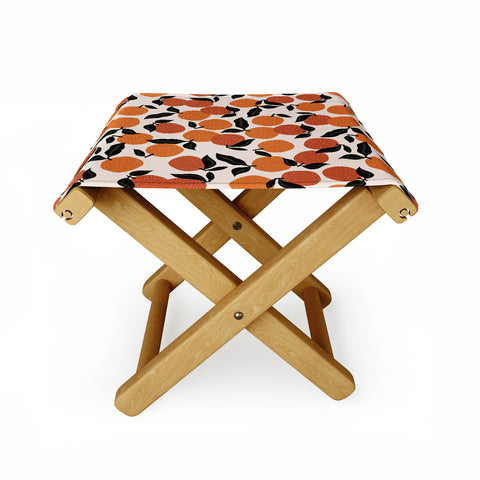 Alisa Galitsyna Orange Garden Folding Stool