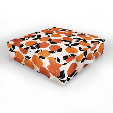 Alisa Galitsyna Orange Garden Outdoor Floor Cushion