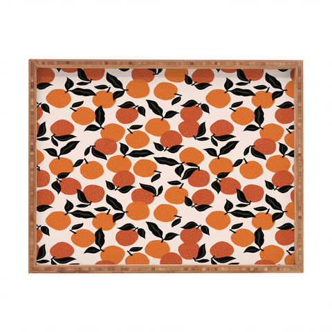 Alisa Galitsyna Orange Garden Rectangular Tray
