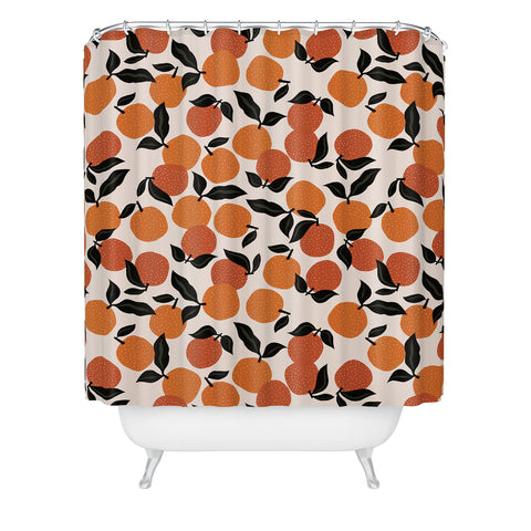 Alisa Galitsyna Orange Garden Shower Curtain
