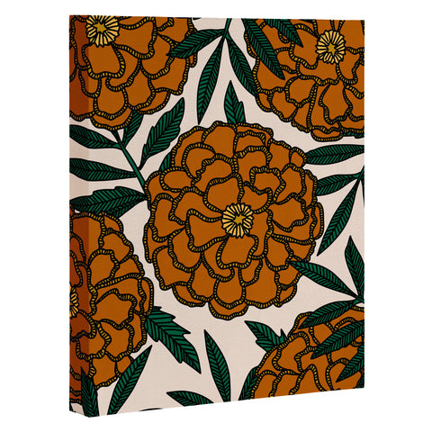 Alisa Galitsyna Orange Marigolds Art Canvas