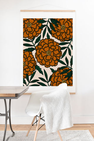 Alisa Galitsyna Orange Marigolds Art Print And Hanger