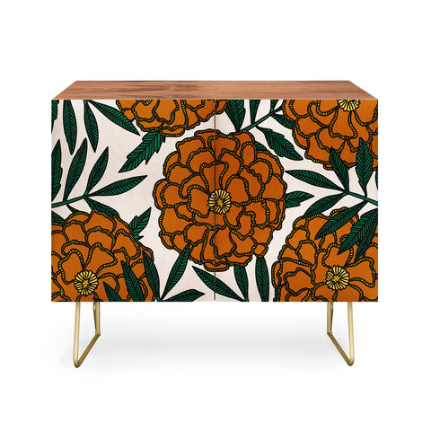 Alisa Galitsyna Orange Marigolds Credenza