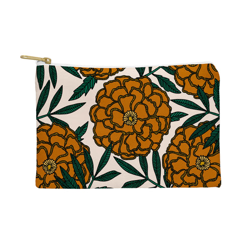Alisa Galitsyna Orange Marigolds Pouch