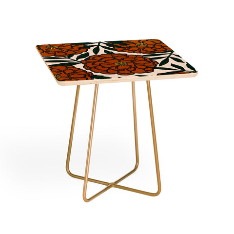 Alisa Galitsyna Orange Marigolds Side Table