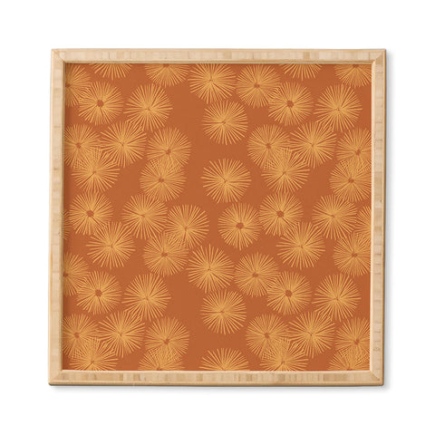 Alisa Galitsyna Orange Nasturtium Seamless Pat Framed Wall Art