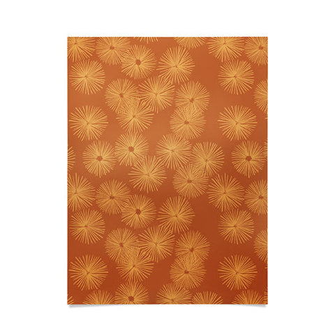 Alisa Galitsyna Orange Nasturtium Seamless Pat Poster