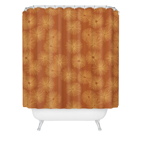 Alisa Galitsyna Orange Nasturtium Seamless Pat Shower Curtain