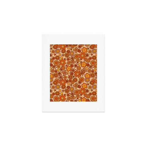Alisa Galitsyna Orange Retro Bloom Art Print