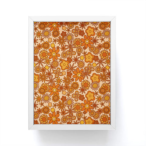 Alisa Galitsyna Orange Retro Bloom Framed Mini Art Print