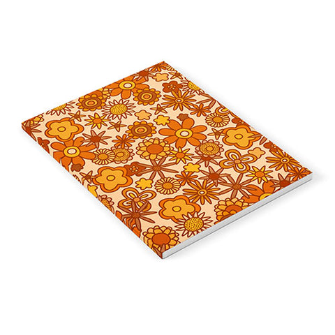 Alisa Galitsyna Orange Retro Bloom Notebook