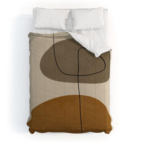 Alisa Galitsyna Organic Abstract ShapesII Comforter