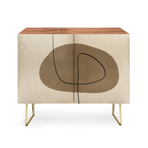 Alisa Galitsyna Organic Abstract ShapesII Credenza