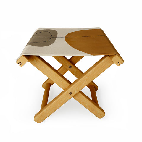 Alisa Galitsyna Organic Abstract ShapesII Folding Stool