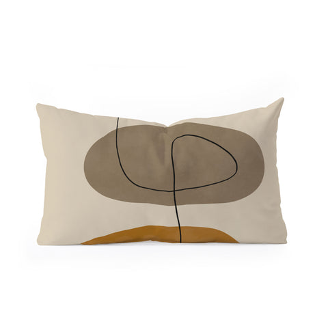 Alisa Galitsyna Organic Abstract ShapesII Oblong Throw Pillow