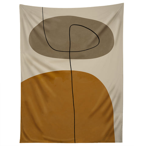 Alisa Galitsyna Organic Abstract ShapesII Tapestry
