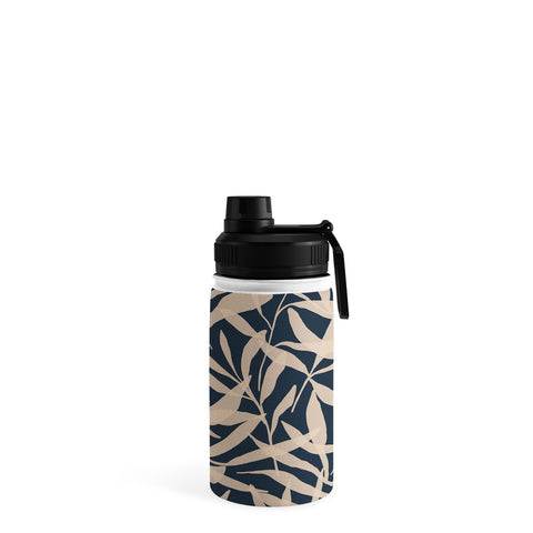 Alisa Galitsyna Organic Pattern Blue and Beige Water Bottle