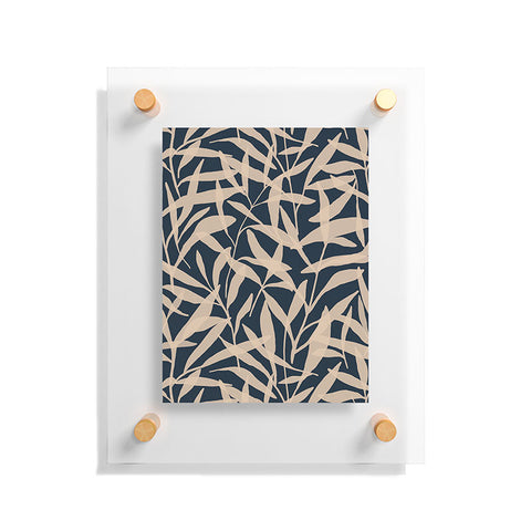 Alisa Galitsyna Organic Pattern Blue and Beige Floating Acrylic Print