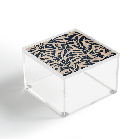 Alisa Galitsyna Organic Pattern Blue and Beige Acrylic Box